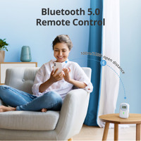 INKBIRD IAM-T2 Détecteur de CO2 intelligent Bluetooth 5.0 Moniteur de température et d'humidité Écran LCD Portée de 100 m Batterie rechargeable 3000 mAh