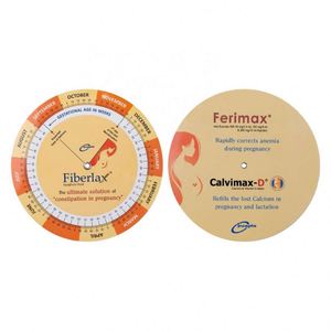 Cinta métrica promocional con calculadora de IMC y rueda médica para fecha estimada de parto, de proveedor chino - Product Image 3