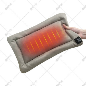 Heated Pet Seat <b>Cushion</b> <b>Small</b> Khaki Fabric Adjustable Temperature Warm Mat For Cat Autumn Winter Use - Product Image 1