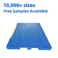 Palettes en plastique HDPE robustes 2100*1650mm à plateau fermé 3 roulettes Palettes industrielles pour entrepôt