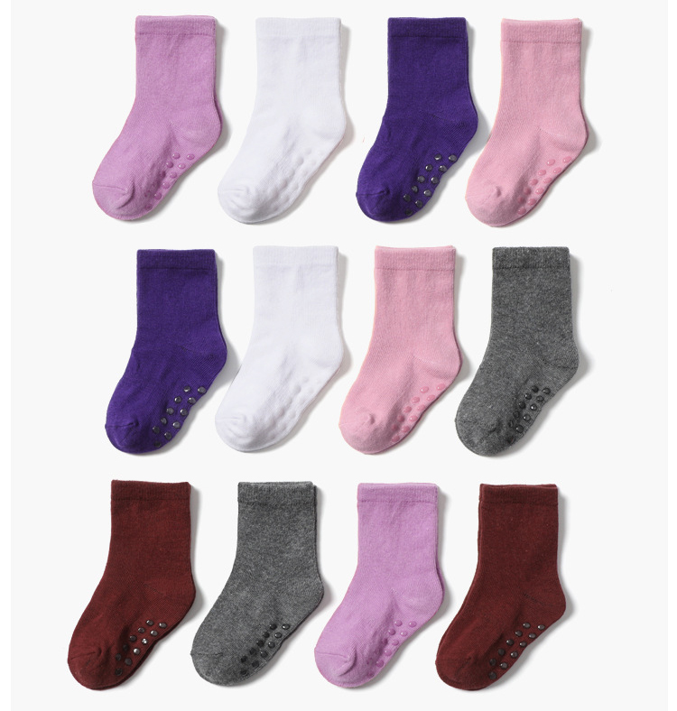 Миа однотонные хлопковые нескользящие детские носки для детей, начинающих ходить, одежда для мальчиков