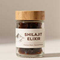 Complément Énergisant Herbal Shilajit Personnalisé 3000mg Pur Shilajit Or Résine de l'Himalaya Sirop Gommeux Liquide Oral Minéraux