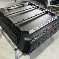 Capot de camionnette en acier galvanisé et aluminium, sur mesure en usine, pour pick-up, semi-hauteur, 3 portes, avec benne arrière rigide, étanche et verrouillable, vente en gros