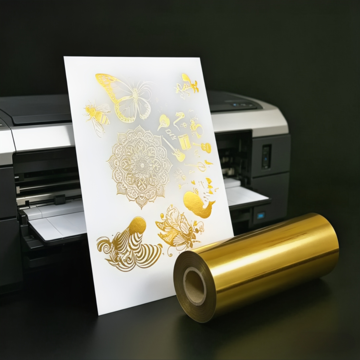 Heat Transfer Foil for PET Bottles (Skin Cream Alcohol Wipes) Resistant to Alcohol & Rub Custom Made with 200+ Colors