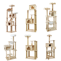 Pratique multi-plate-forme pendentif hamac escalade escalier sisal bois massif chat nid & tour & arbre & maison