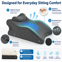 Ergonomisches Keilkissen aus Memory-Schaum zur Linderung von Säurereflux, Verstellbare Unterstützung für Lesen und Nachttisch, Orthopädisches Kissen gegen Rücken- und Nackenschmerzen