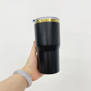 Vente en gros de gobelets isothermes de voyage en gros, plaqués or miroir à l'extérieur, gravés au laser sur mesure, 20 oz, gobelet doré - Product Image 3