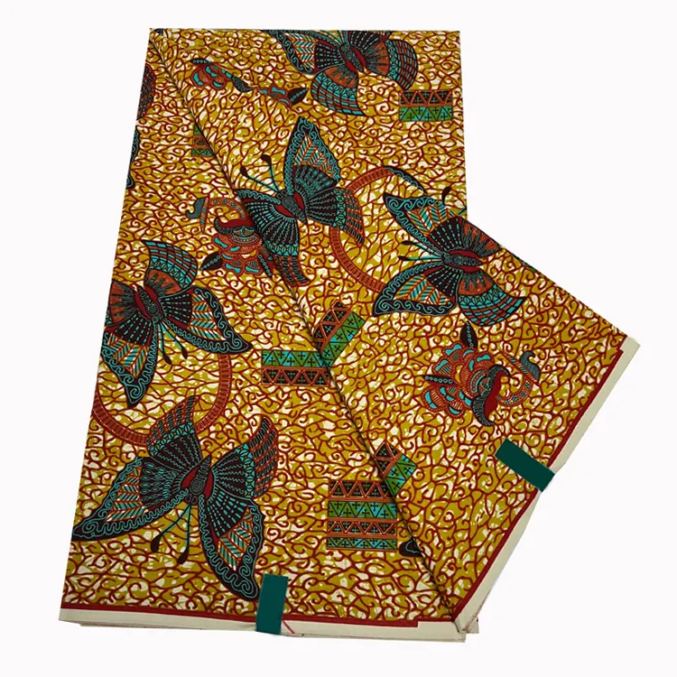 Vero tessuto africano Jacquard Weave Design alta qualità 100% cotone stampa olandese Real Super Africa Batik tessuto per Colth