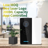 Diffuseur d'air purifiant à commande par application WiFi à écran tactile intelligent, étiquette personnalisée, vente chaude, utilisation hôtelière, batterie, métal, >200 ml, 1 an, CE