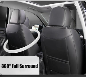 Housses de siège universelles pour voitures de sport, entièrement couvrantes, en cuir Nappa durable, pour 90 % des berlines et SUV, ensemble comprenant les housses avant et arrière - Product Image 3