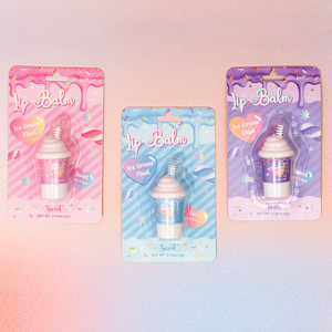 <span class=keywords><strong>JUSTGIRL</strong></span> OEM Vente en gros de cosmétiques naturels gloss en forme de crème glacée Baume à lèvres pour enfants - Product Image 2
