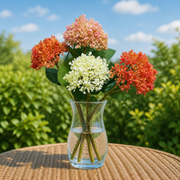 Handgemaakte Real Touch Kunstmatige Lelie Bloemen 84cm Lange Stamp Faux Zijde Lelie Met Coating Voor Luxe Decoratie