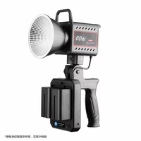 Lampe vidéo LED à piles portable bicolore pour appareil photo studio photographie 60w lumière vidéo LED Cob lumière de prise de vue extérieure