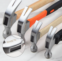 Marteau à griffes en acier au carbone de 0,25 kg, 0,5 kg, 0,75 kg, 1 kg avec manche composite pour le bricolage et la menuiserie