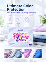 Feuilles anti-décoloration pour le linge, absorbantes, écologiques, protection des vêtements pour le lavage en machine et à la main