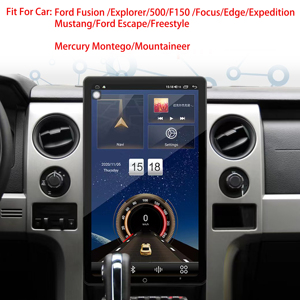 Radio Mobil Android Tesla Style untuk Ford Explorer Expedition F150, Pemutar Audio Multimedia Stereo Mobil Universal 2 <span class=keywords><strong>DIN</strong></span> - Product Image 2