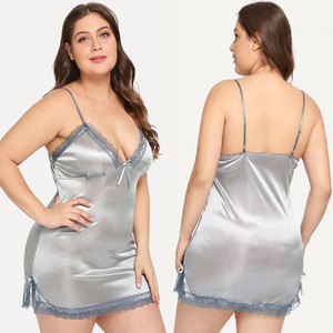 Exclusif pour les femmes rondes, lingerie de nuit sexy, pyjama grande taille - Product Image 1