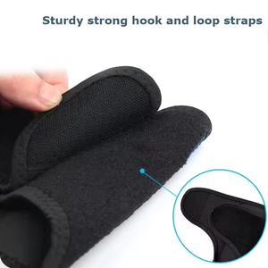<span class=keywords><strong>Rodillera</strong></span> de compresión ortopédica para tobillo y <span class=keywords><strong>pie</strong></span>, soporte de rótula articulado ajustable, inmovilizador de rodilla de tejido 3D - Product Image 5