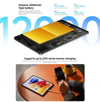 Tablet PC Original Xiao Mi Redmi Pad 2 256GB 11 Inci Layar 2.5K 90Hz MTK Helio G100-Ultra HyperOS2 Baterai 9000mAh WiFi