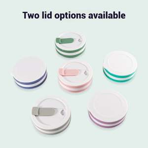 Gobelet d'eau pliable personnalisé avec logo, avec couvercle, pour les voyages et le camping - Product Image 4