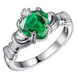 Wholesale Price Irish Heart <strong>Claddagh</strong> <strong>Ring</strong> with Cubic Zircon Knot <strong>Ring</strong> <strong>Men</strong> Women love Loyalty <strong>Ring</strong> Jewelry Factory Wholesale - Product Image 2