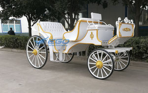 Ekonomik elektrikli atsız düğün tarzı Park gezi arabası satılık çekme tekerlek gezi araç Vintage taşıma - Product Image 5
