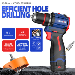 مثقاب يدوي لاسلكي كهربائي 12 فولت بقوة فائقة Nanwei - Product Image 2