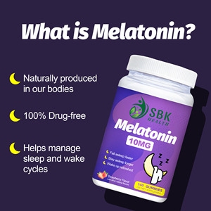 Custom Melatonin Gummies with Sodium Dietary <b>Supplement</b> Improve Sleep Quality Promote Relaxation Gummy Candy - Product Image 2