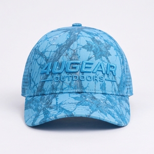 HUGEAR Gorra de malla para exteriores con patrón de camuflaje azul, transpirable, de 6 paneles, unisex, para adultos, estilo casual de primavera y verano - Product Image 2