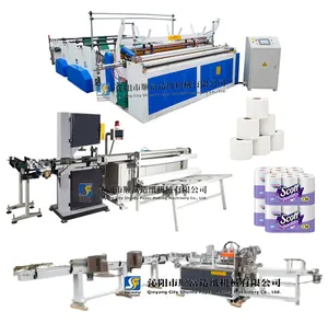 jumbo toilet paper roll slitter rewinder machine tissue paper making factory machinery for small businesses