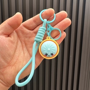 Most Popular 3D PVC <strong>Lanyard</strong> <strong>Cute</strong> Cartoon Dumpling Backpack Key Chain Colorful Pendant Stress Relief Toy For Kids - Product Image 3