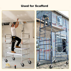 6/8 inch nặng giàn giáo <span class=keywords><strong>Caster</strong></span> bánh xe cao su rắn bánh xe giàn giáo bánh xe cho giàn giáo - Product Image 4