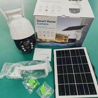 Cámara de Seguridad Solar Inalámbrica Ultra HD para Exteriores con Red IP Resistente a la Intemperie, 4G/WIFI, Fácil Instalación, Lente Dual con Detección de Movimiento