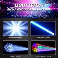 Lyre professionnelle 200W Mini Beam Light Rainbow Luces, équipement d'éclairage de scène DJ, projecteur LED Sharpy Moving Head Light
