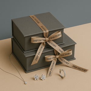 Tùy chỉnh emballage BIJOUX hình dạng cuốn sách đồ trang sức cứng nhắc các tông gói quà tặng giấy bao bì đồ trang sức Ribbon Box boite Bijou En LIN - Product Image 5