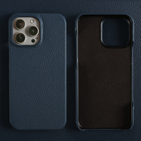 Étui de luxe en cuir véritable pour iPhone 17 16 15 Plus Pro Max – Coque de téléphone portable fine