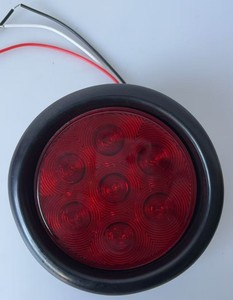 American <b>Truck</b> Double Sided Lamp Circular Oval Trailer Marker License Plate Side Tail Lights - Product Image 6