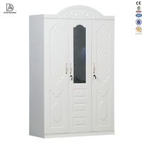 Équilibre en acier personnalisé à 3 portes, garde-robe en métal pour vêtements
