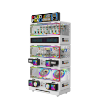 Glücksball-Geschenkspielautomat: Farbenfroher, münzbetriebener, rotierender Spielautomat für Überraschungsboxen – Verkaufsautomat für Vergnügungsparks und Gewinnspiele