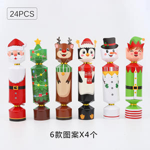 24 Pcs/Pack Christmas Candy Shaped Cartoon Paper <b>Sweet</b> <b>Gift</b> Cookie Packaging <b>Boxes</b> Christmas Cracker <b>Boxes</b> Factory Xmas New Year - Product Image 6