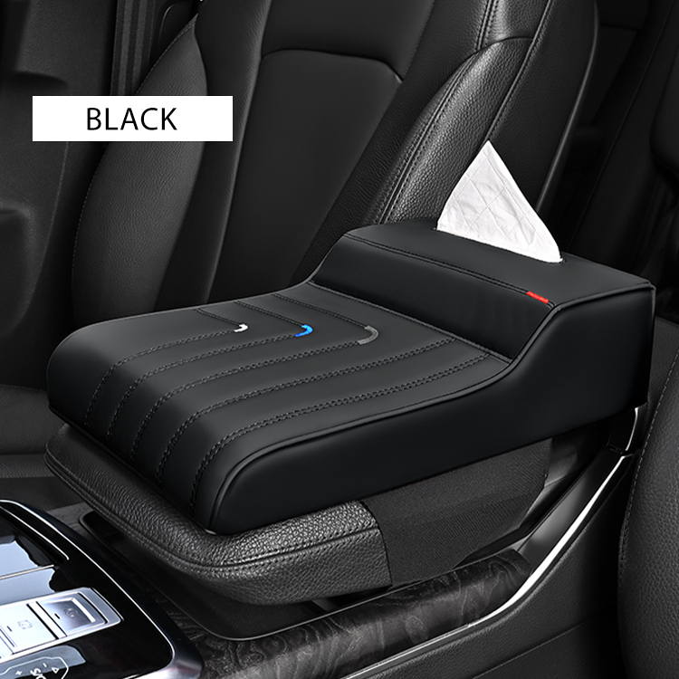 Wholesale Universal Car Armrest Box | Shengdi Brand Leather Storage Pad with Tissue Holder
