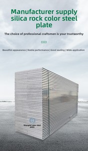 Nhà máy công nghiệp xây dựng hệ thống cách nhiệt bánh sandwich thép màu với bảng thanh lọc đá Silicon - Product Image 2