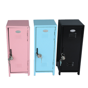 Kids Doll Clothes Mini Metal Kids Locker Storage <strong>Box</strong> for Desk Bedroom Home Office Desktop Storage Organizer <strong>Money</strong> Safe <strong>Lock</strong> <strong>Box</strong> - Product Image 1