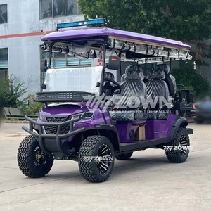 Vehículo de Golf Plegable de Alta Resistencia para Turismo con Cortinas Laterales, Amortiguadores y Chasis Reforzado para Transporte de Visitantes en Clubes y Estancias - Product Image 1
