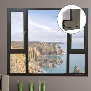 หน้าต่างเคลือบสามชั้นกันเสียงเฮอริเคนและกันสาดหน้าต่างกันสาดอลูมิเนียมพร้อมมุ้งกันยุง - Product Image 2