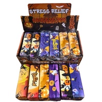 Lot de 12 jouets anti-stress en mousse PU en forme de beurre pour Halloween, à remontée lente, en gros