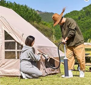 Tente <span class=keywords><strong>de</strong></span> camping gonflable quatre saisons à grand espace Forerunner Tente <span class=keywords><strong>de</strong></span> voyage extérieure coupe-vent en coton imperméable - Product Image 3