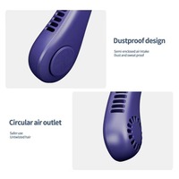 Ventilateur de cou à batterie grande capacité, mini ventilateur rechargeable par USB, mains libres, pour longues activités de plein air, fournisseur de commandes en gros