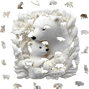 Câu Đố ghép hình động vật độc đáo Câu Đố gỗ <span class=keywords><strong>2D</strong></span>, đồ chơi bằng gỗ giáo dục tốt nhất cho người lớn và trẻ em học trò chơi - Product Image 1