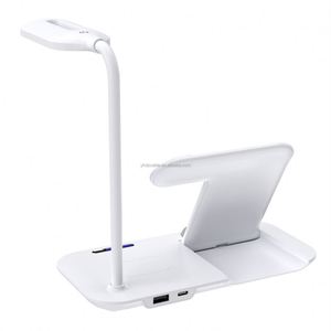 Cargador Rápido Multifunción 5 en 1 con Logotipo Personalizado, Carga Magnética Rápida de 15W con Lámpara LED de Lectura para Teléfono y Auriculares - Product Image 4